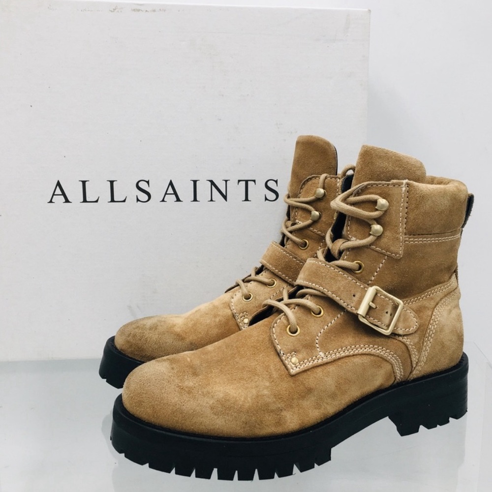 Allsaints Paulina Suede Combat Boots ❤️❤️❤️❤️
